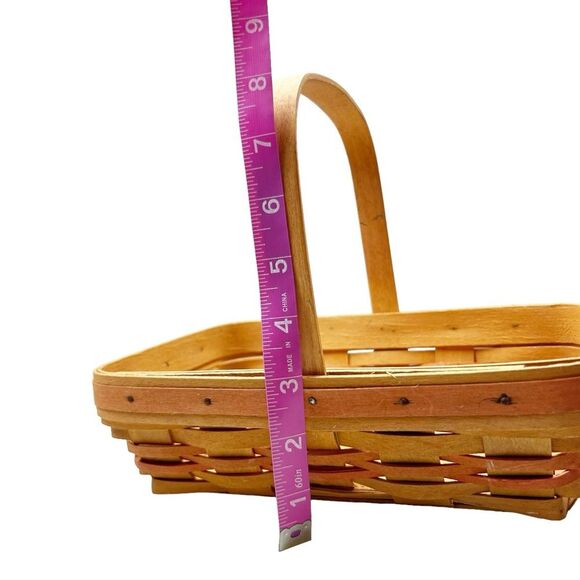 Longaberger Century Celebration Basket 2000 Orange Accent Vintage - Picture 9 of 9